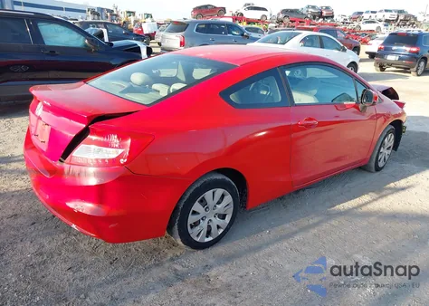 2012 Honda Civic Lx z USA, uszkodzony, nr VIN 2HGFG3B58CH510534